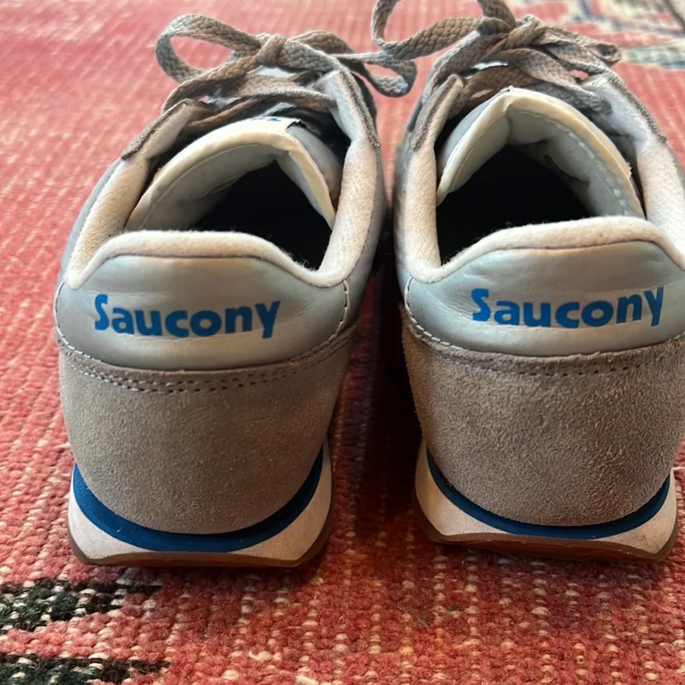 Saucony Beige Gray and White Women's Athletic Sneakers
